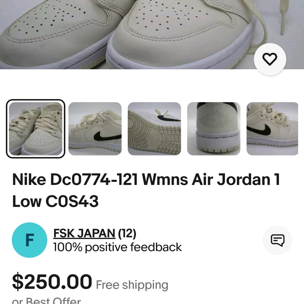 Nike Air Jordan 1 Low Women's Sneakers